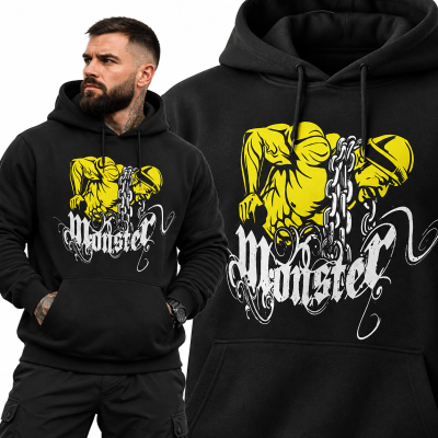 BLUZA Z KAPTUREM NA SIŁOWNĘ MONSTER